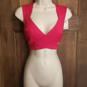 Mink Pink red crop top